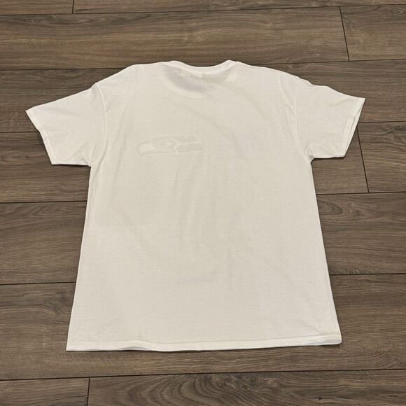 Vintage SEATTLE SEAHAWKS x Bud Light Promo Shirt White Size Large NEW RARE - Picture 4 of 4